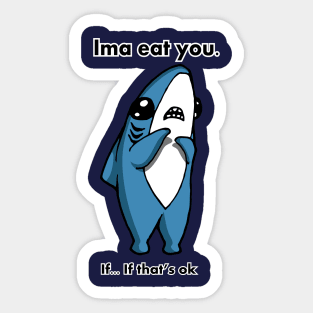 Adorable Left Shark Sticker